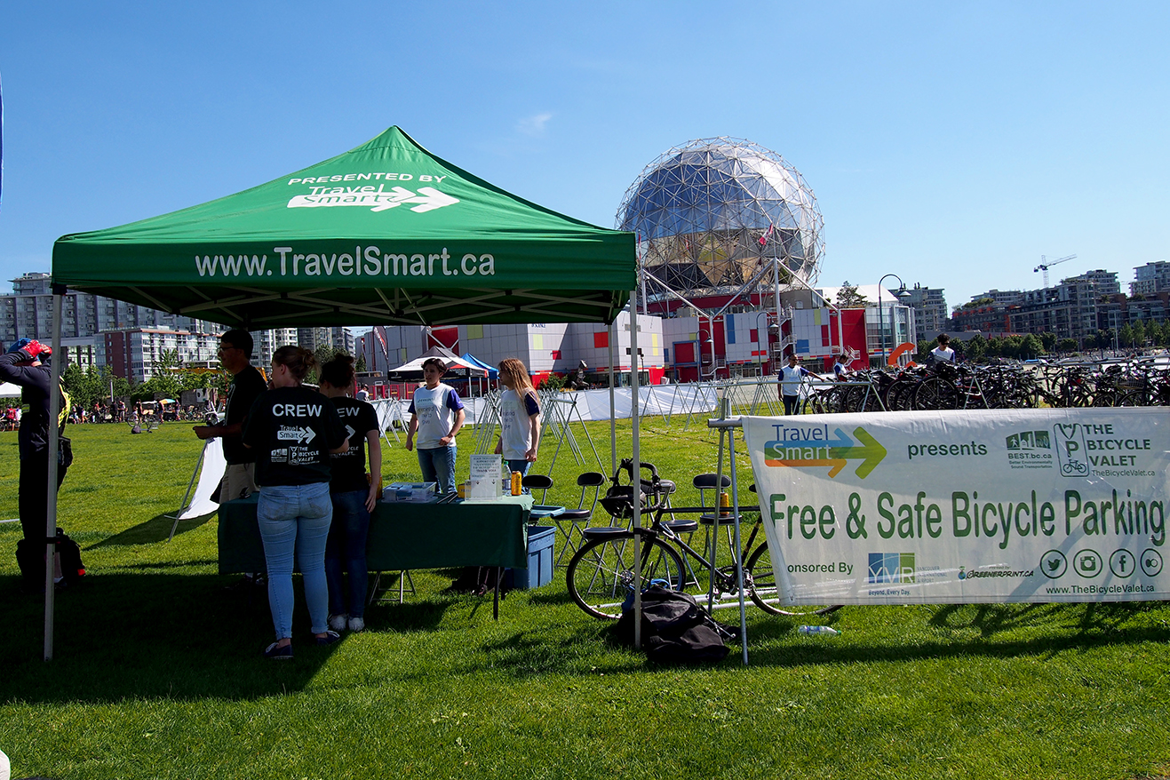 Bike Valet Vancouver HUB Bike to Work Week