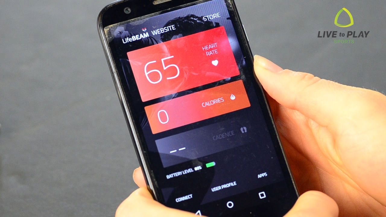 Lifebeam phone App